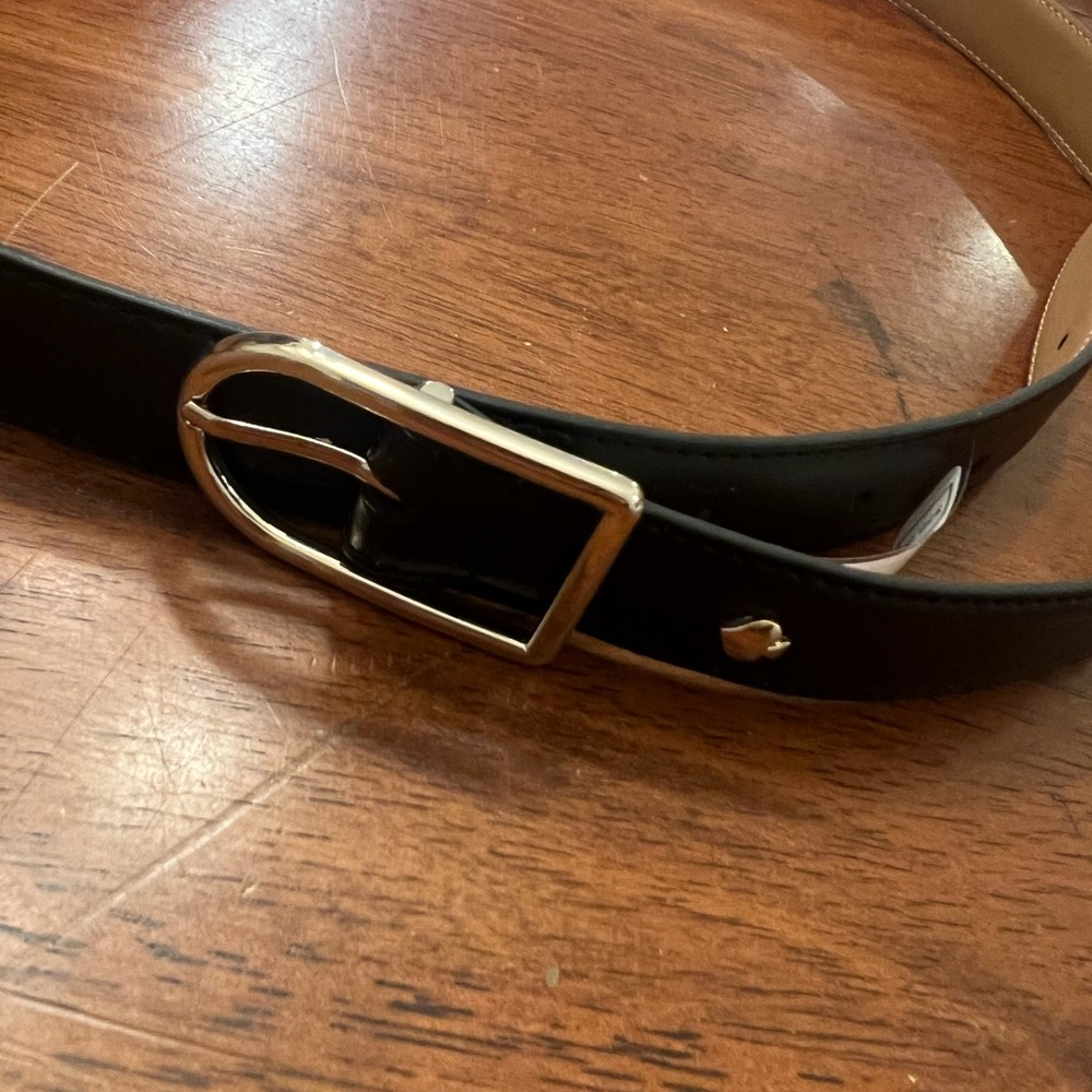NWT Kate Spade Leather Belt Black Plus Size 1X - 2X
